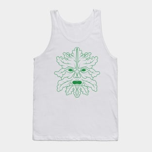 Green Man (White Background) Tank Top